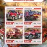 Джибути, 2017. (dj17203) Пожарные автомобили (мл+блок) 
