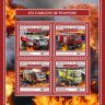 Джибути, 2017. (dj17602) Пожарные автомобили (мл+блок) 
