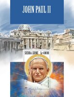 Сьерра-Леоне, 2017. (srl171109) Папа Иоанн Павел II (мл+блок) 