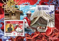 Сьерра-Леоне, 2015. [srl15211] Медицина, борьба с малярией (м\л+блок)