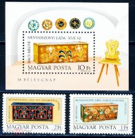 Венгрия, 1981. (3505-07) День почтовой марки, свадебные сундуки