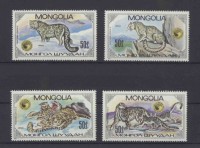 Монголия, 1985. Фауна, снежный барс