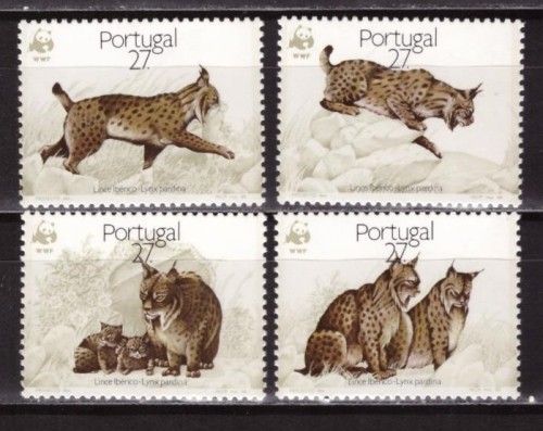 Португалия, 1988. Фауна, рыси, WWF