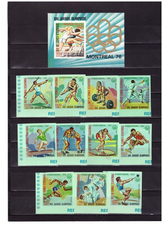 Гвинея Экваториальная, 1976. Олимпиада - Монреаль (серия+блок, бз)