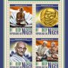 Нигер, 2016. (nig17513) Махатма Ганди (мл+блок) 