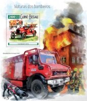 Гвинея-Биссау, 2015. (gb15511) Пожарная техника (мл+блок)