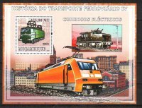 Мозамбик, 2009. История локомотивов IV (м\л+блок) 