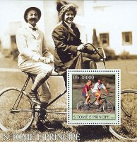 Сан-Томе и Принсипи, 2003. [st3141] Велосипеды (м\л+блок) 