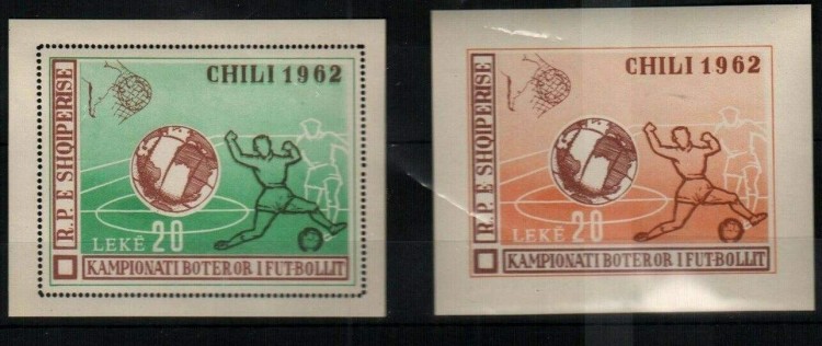 Албания, 1962. Футбол, ЧМ-1962 (2 блока)