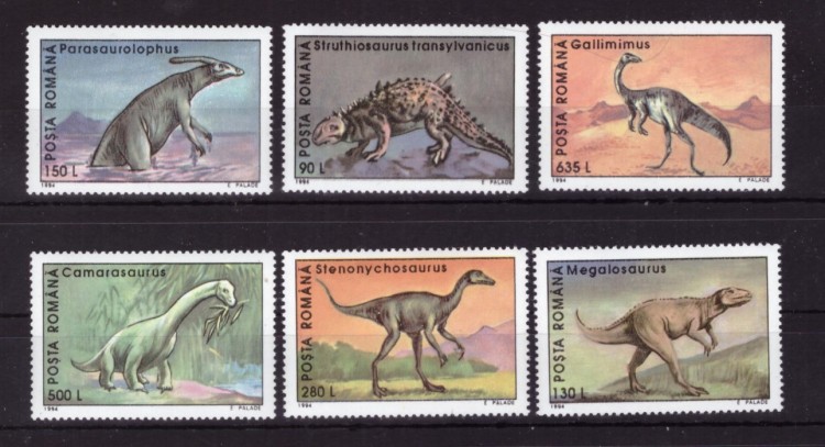 Румыния, 1994. Динозавры