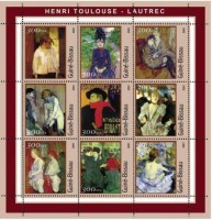 Гвинея-Биссау, 2001. Живопись, Анри Тулуз-Лотрек (мл)