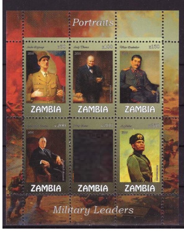 Замбия, 2016. Персоналии 2-й Мировой войны