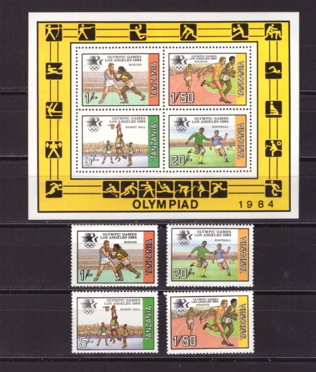 Танзания, 1984. Олимпиада - Лос Анджелес (серия+мл)