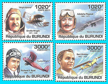 Бурунди, 2011. [bp1109] Авиаторы