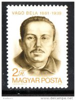 Венгрия, 1981. (3503) Ваго Бэла, политик