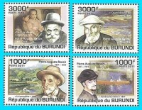 Бурунди, 2011. (bp1102) Знаменитые художники, П. Пикассо