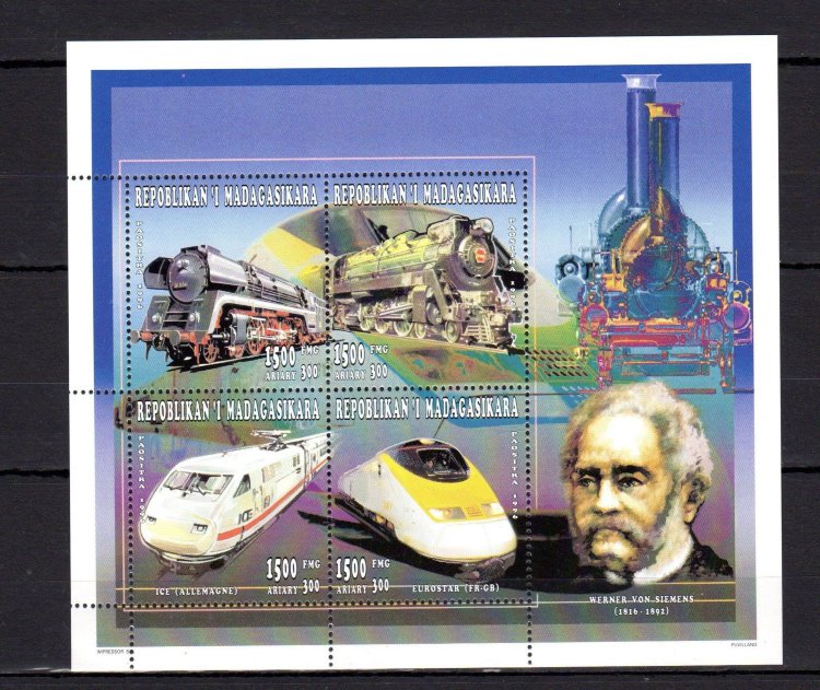 Madagascar, 1996. [n0106] Locomotives