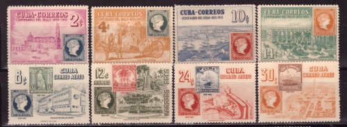 Куба, 1955. 100-летие кубинской марки