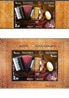 Босния и Герцеговина, 2014, Европа - музыкальные инструменты (серия+м\л)