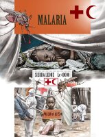 Сьерра-Леоне, 2017. (srl171101) Медицина, борьба с малярией (мл+блок)
