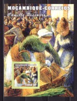 Мозамбик, 2001. Живопись, Писарро (блок, бз)