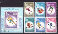Румыния, 1980. Олимпиада - Лейк Плесид (серия+блок)