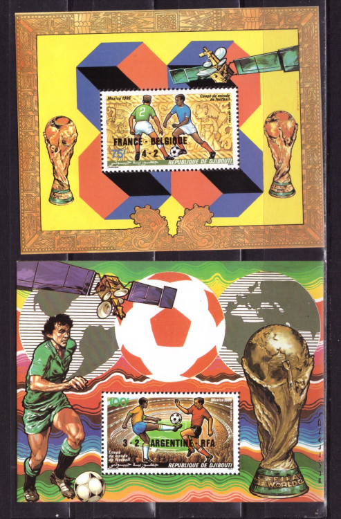 Джибути, 1986. Футбол, ЧМ-1986 (2 блока) 