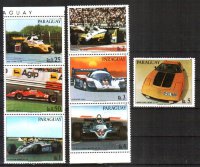 Парагвай, 1983. [3586-92] Спортивные автомобили