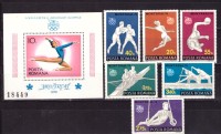 Румыния, 1976. Олимпиада - Монреаль (серия+блок)
