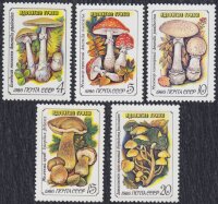 СССР, 1986. (5724-28) Грибы
