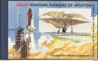 Джерси, 2003. История авиации (буклет - 3 мл+блок)