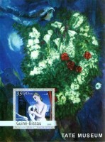 Гвинея-Биссау, 2003. (3525) Живопись, галерея Тейт (мл+блок)