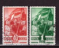 СССР, 1949. [1391-92] 1 мая (cto)
