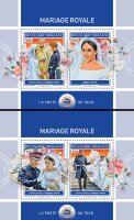 Того, 2018. (tg18410) Королевская свадьба, принц Вильям и Кейт Мидлтон (мл+2 блока)