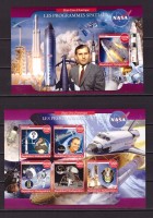 Мадагаскар, 2020. Космическая программа США (мл+блок)