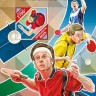 Нигер, 2015. (15521) Настольный теннис (мл+блок) 