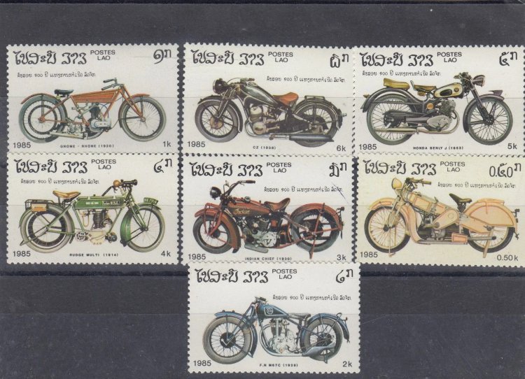 Лаос, 1985. Мотоциклы