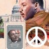 Гвинея, 2014. (gu14606) Мартин Лютер Кинг (мл+блок)