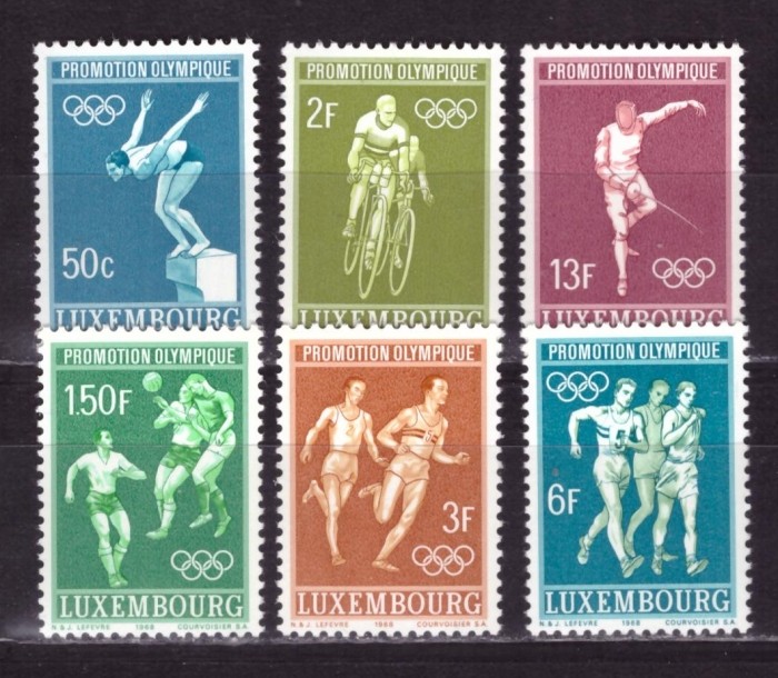 Люксембург, 1968. Олимпиада - Мехико 