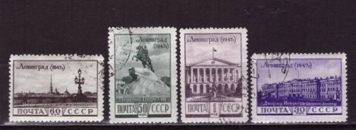 СССР, 1948. (1224-26) Ленинград (cto)