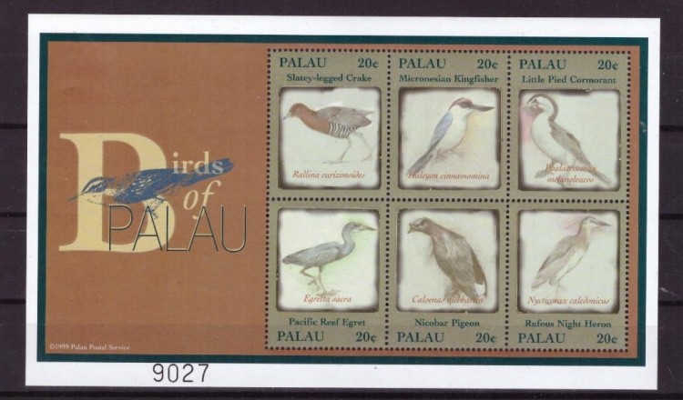 Палау, 2000. (pal0015) Птицы (мл)