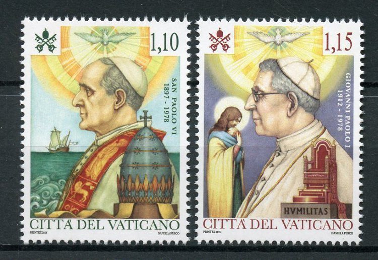 Ватикан, 2018. Папы Павел VI и Иоанн Павел I
