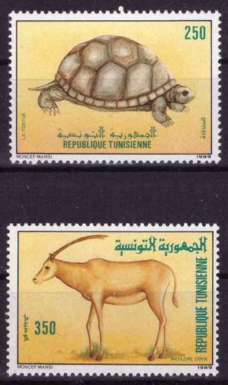 Тунис, 1989. Фауна