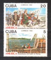 Куба, 1992. Корабли, Колумб