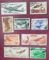 СССР, 1945. (0988-96) Боевые самолеты (гаш.)