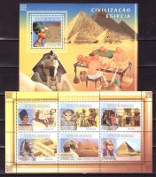 Гвинея-Биссау, 2008. [gb8211] Египетская цивилизация (м\л+блок)