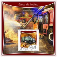 Сан-Томе, 2017. (st17518) Пожарные автомобили (мл+блок) 