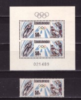 Чехословакия, 1988. Олимпиада - Калгари (серия+мл) 