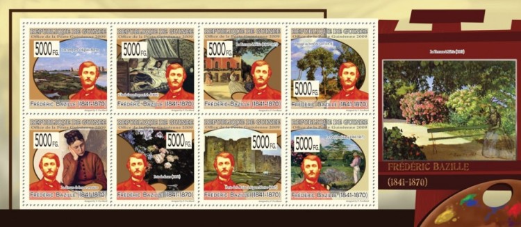 Гвинея, 2009. (0999) Живопись, Фредерик Базиль (мл) 