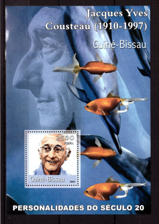 Гвинея-Биссау, 2001. (01413) Жак Ив Кусто (мл) 